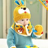 热销儿童帽子秋冬6-12个月宝宝套头帽小孩帽子加绒加厚婴幼儿帽子