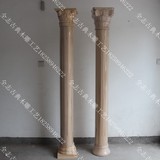 东阳木雕 特价实木罗马柱 哑口柱子 雕花柱 欧式圆柱 整圆