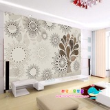 欧式3d无缝壁纸大型壁画温馨现代简约花卉墙纸客厅沙发电视背景墙