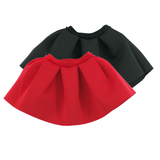 新款女童黑色半身裙中大童演出服装红色蓬蓬太空棉超短公主裙子夏