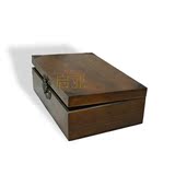 新品包邮复古长方形收纳盒实木质A4纸相片文件储物盒木制储藏盒子