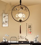 新中式吊灯北欧小鸟吊灯创意个性吧台餐厅灯美式铁艺阳台过道灯具