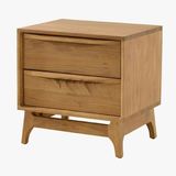日式纯实木床头柜北欧风格收纳柜现代简约创意原橡木柜子卧室家具