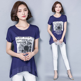 2016夏季女时尚T恤韩版短袖上衣中青年少妇30-35-40岁女装潮衣服