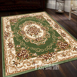 欧式美式中式客厅茶几地毯简约法式卧室仿羊毛短毛家用门厅地毯垫