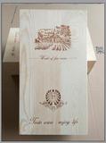 红酒盒 双支木盒葡萄酒盒 定制红酒盒礼盒包装木箱 木质包装盒子