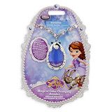 现货美国代购Disney迪士尼sofia小公主苏菲亚 魔法护身符发光项链