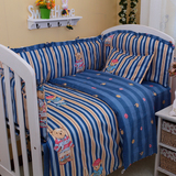 乐乐妈妈 婴儿床品十件套/婴儿床上用品套件/床围枕头被子垫被