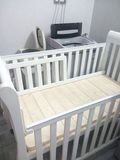 实木儿童床垫婴儿宝宝1米小床板单人1.2米护腰硬板床垫折叠床木板