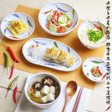 日本进口陶瓷日式手绘辣椒餐具碗碟盘套装平底米饭碗沙拉碗餐盘子