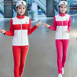春秋季韩版女装新款学生跑步宽松时尚休闲运动服两件套长袖套装女