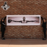 乔丹之翼超大复古装饰画体育篮球nba海报酒吧咖啡馆客厅沙发背景