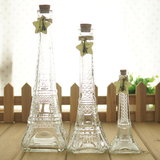 包邮巴黎埃菲尔铁塔木塞许愿瓶玻璃漂流瓶 幸运星瓶瓶子创意