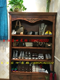 复古怀旧化妆品柜精品古董产品柜烤漆货架欧式包包鞋子货架展示架
