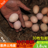 土鸡蛋农家散养新鲜草鸡蛋 自然产蛋无公害宝宝孕妇辅食30枚包邮