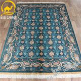 168X244cm 品质保证全新真丝地毯伊朗地毯波斯手工真丝地毯