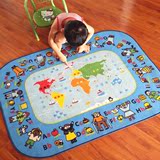 儿童房地毯宝宝早教学习英语数字地垫十二生肖字母拼音卡通爬行垫