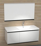 欧路莎卫浴1200mm正品BC6023现代简约钢琴烤漆浴室组合柜洗面镜灯