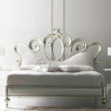美式乡村实木床法式复古双人床新古典雕花公主婚床卧室家具欧式床