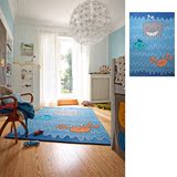 ESPRIT儿童房间男孩卧室可爱游戏地毯安全环保地垫长方形家用家居