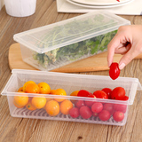 厨房长方形冰箱塑料有盖沥水水果便当密封收纳食品保鲜盒套装盒子