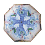 添奇雨傘莫奈油画打伞女人折叠伞防紫外线晴雨两用傘三折伞雨伞女