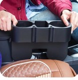 居家家 大号车载置物架 汽车座椅缝隙收纳盒 多功能水杯架垃圾桶
