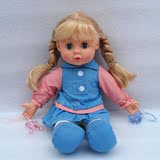 儿童玩具女孩芭比洋娃娃会唱歌布娃娃无异味儿童仿真搪胶毛绒玩具
