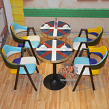 休闲咖啡厅酒吧桌椅 甜品奶茶店创意餐椅批发小吃店洽谈桌椅组合