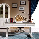 欧式书桌 美式实木书桌椅  办公桌 书房家具组合 写字台 书台