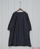 2016年秋季新款女装出口日本外贸原单森林系圆领七分袖重磅连衣裙