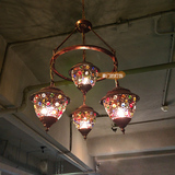 东南亚风格吊灯波西米亚客厅灯具漫咖啡大厅水晶创意餐厅铁艺吊灯