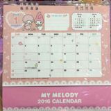 日本代购2016年三麗歐sanrio my melody 美樂蒂座台曆