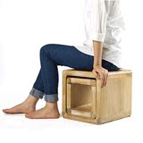日式家居创意实木小矮凳时尚实木圆凳子储物换鞋凳儿童小板凳椅