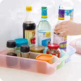 2016厨房冰箱透明零食收纳盒橱柜长方形塑料盒餐具小盒子居家家