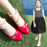 女童皮鞋女孩公主鞋春秋2016新款儿童小皮鞋子中大童学生韩版单鞋