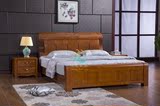 成都橡木床实木床1.8米床双人床精品婚床橡木款加厚床心龙家具
