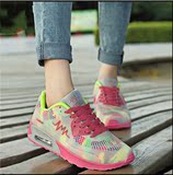 夏季韩版透气平底休闲运动鞋女跑步鞋气垫旅游鞋学生网面鞋女单鞋