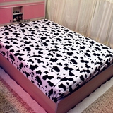 新款奶牛斑点纯棉床笠单件全棉斜紋活性印花席梦思床垫保护套床罩