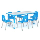 新品升降6人桌可调节桌椅 幼儿园专用六人桌儿童桌子幼儿早教桌子