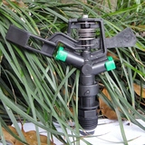 4分塑料摇臂喷头双喷嘴自动旋转园林农业灌溉草坪喷灌喷水设备360