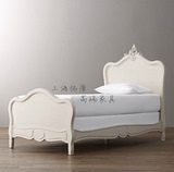 美式现代实木卧室双人床法式宜家欧式复古白色新款儿童床