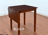 促销新款白橡木餐桌日式简约现代饭桌纯实木折叠桌长方形桌子定做
