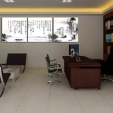 中国风室内装饰画诗词壁画客厅办公室专用挂画古典优雅大气无框画