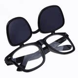 翻盖太阳镜双镜片多功能墨镜男女户外钓鱼眼镜方框眼镜夜视司机镜