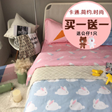 韩式床上用品四件套纯棉1.8m床单双人夏季全棉公主风儿童床品1.5