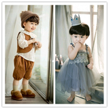 韩版新款儿童摄影服装森系1-2岁宝宝艺术照摄影批发写真照相衣服