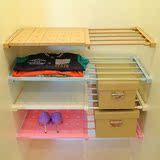 创意衣柜内分层隔板柜子收纳隔断架可伸缩免钉衣橱隔板置物架层架