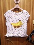 JUCY JUDY韩版女装2016夏季新款香蕉印花无袖衬衫T恤JQBL322P-398