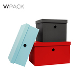 VPACK办公用品桌面收纳箱创意折叠家居用品整理箱储物箱有盖箱子
